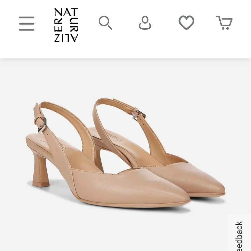 Naturalizer Dalary Slingback Pumps Creme Brulee 7.5W
